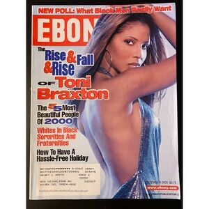Ebony Magazine, December 2000, Cover Feature Story Toni Braxton